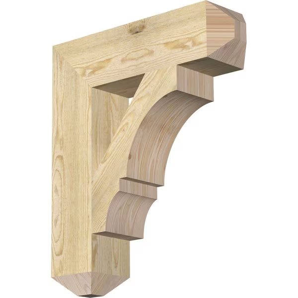 Balboa Craftsman Rough Sawn Bracket, Douglas Fir, 6